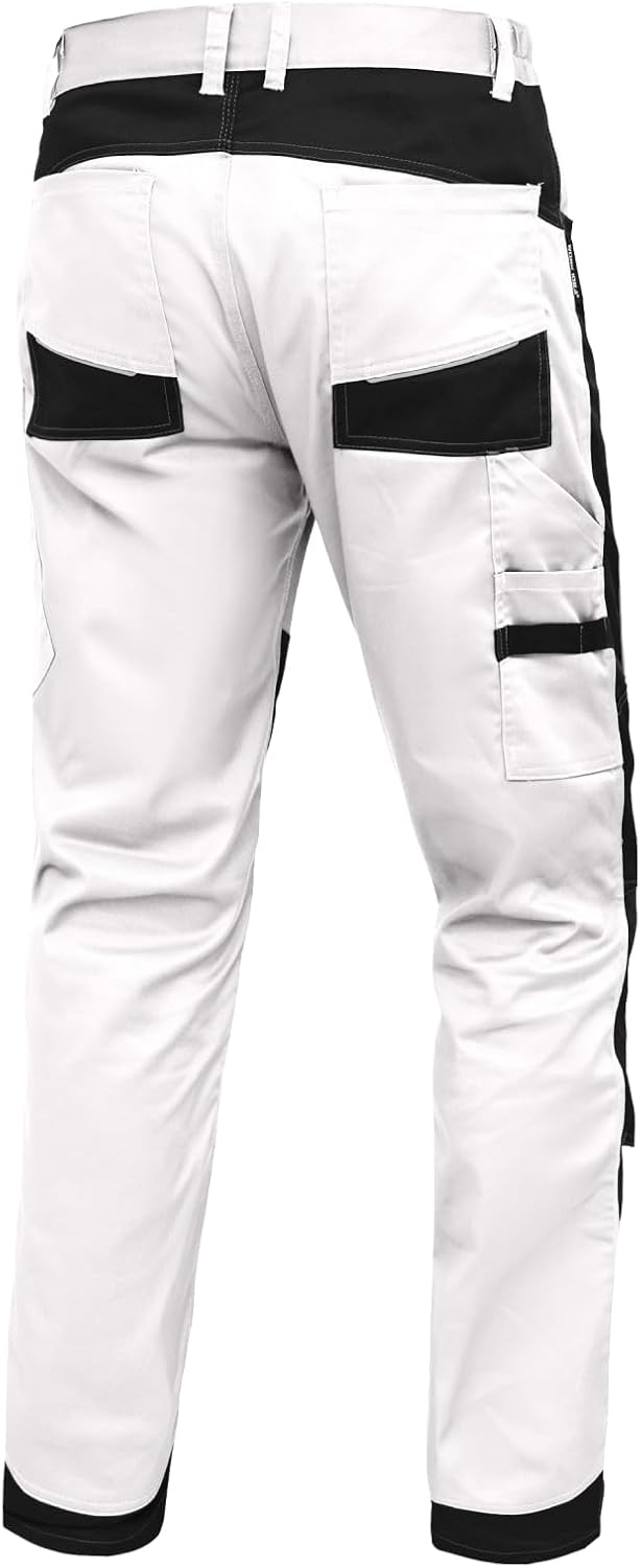 Detalle de WORK IDEA Pantaloni da Lavoro da Uomo in Stretch con Numerose Tasche e Tasche per Attrezzi