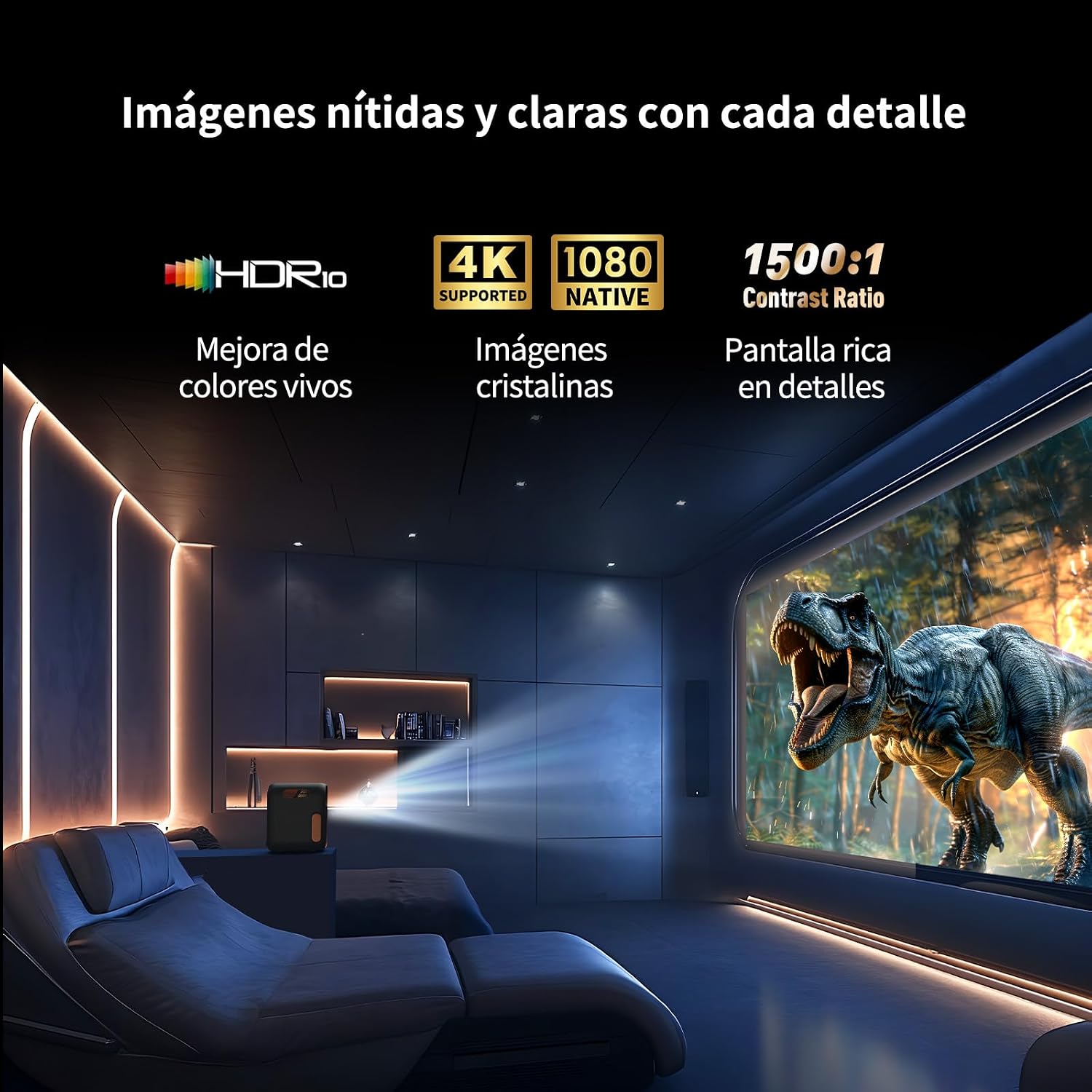 Thumbnail 2 de WEMAX Proyector Smart 1080P con Google TV y Netflix 📽