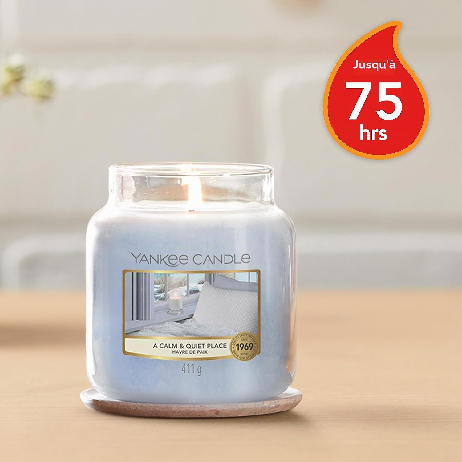 Detalle de Yankee Candle Havre de paix 75 h 🕯
