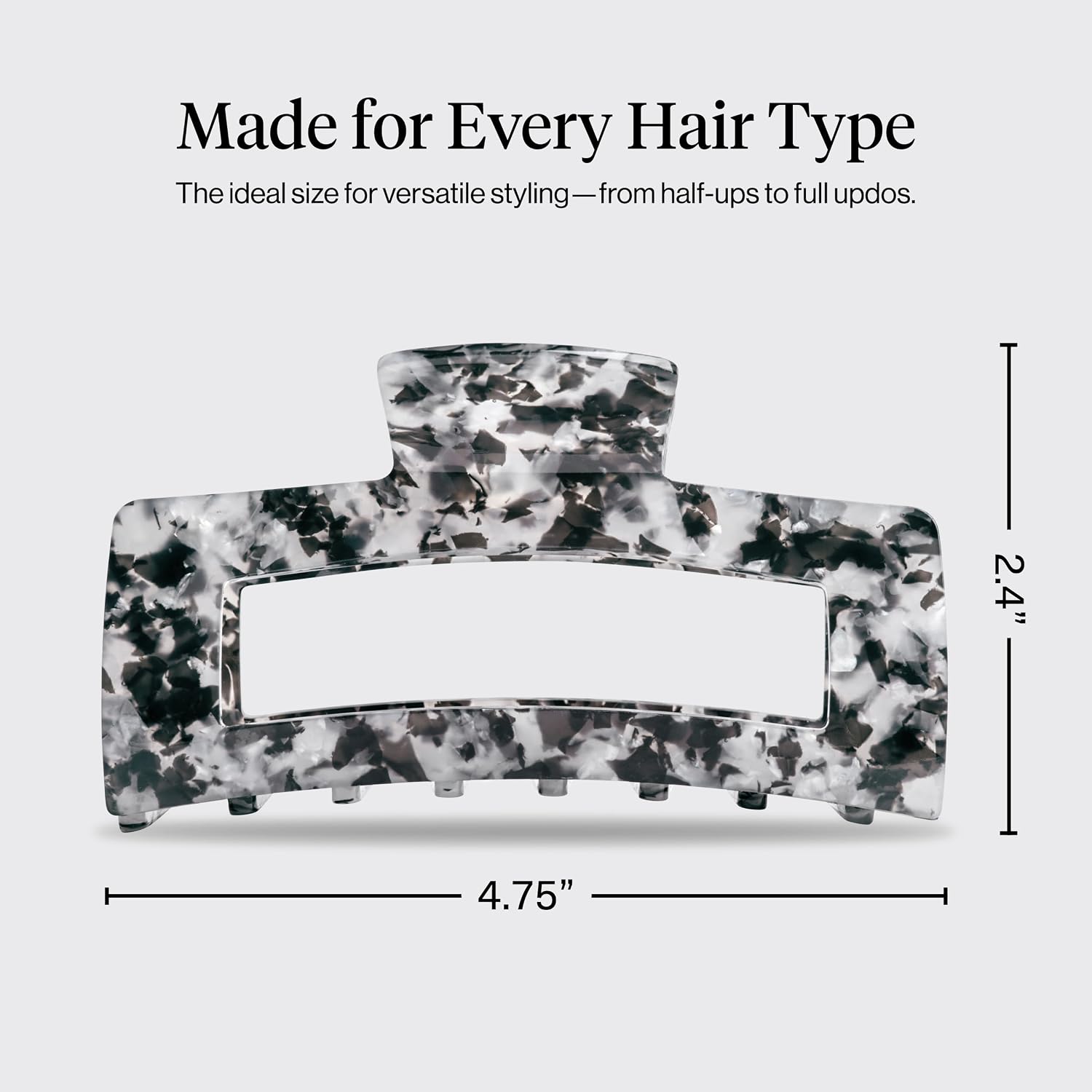 Detalle de Kitsch Hair Claw Clip in Recycled Plastic