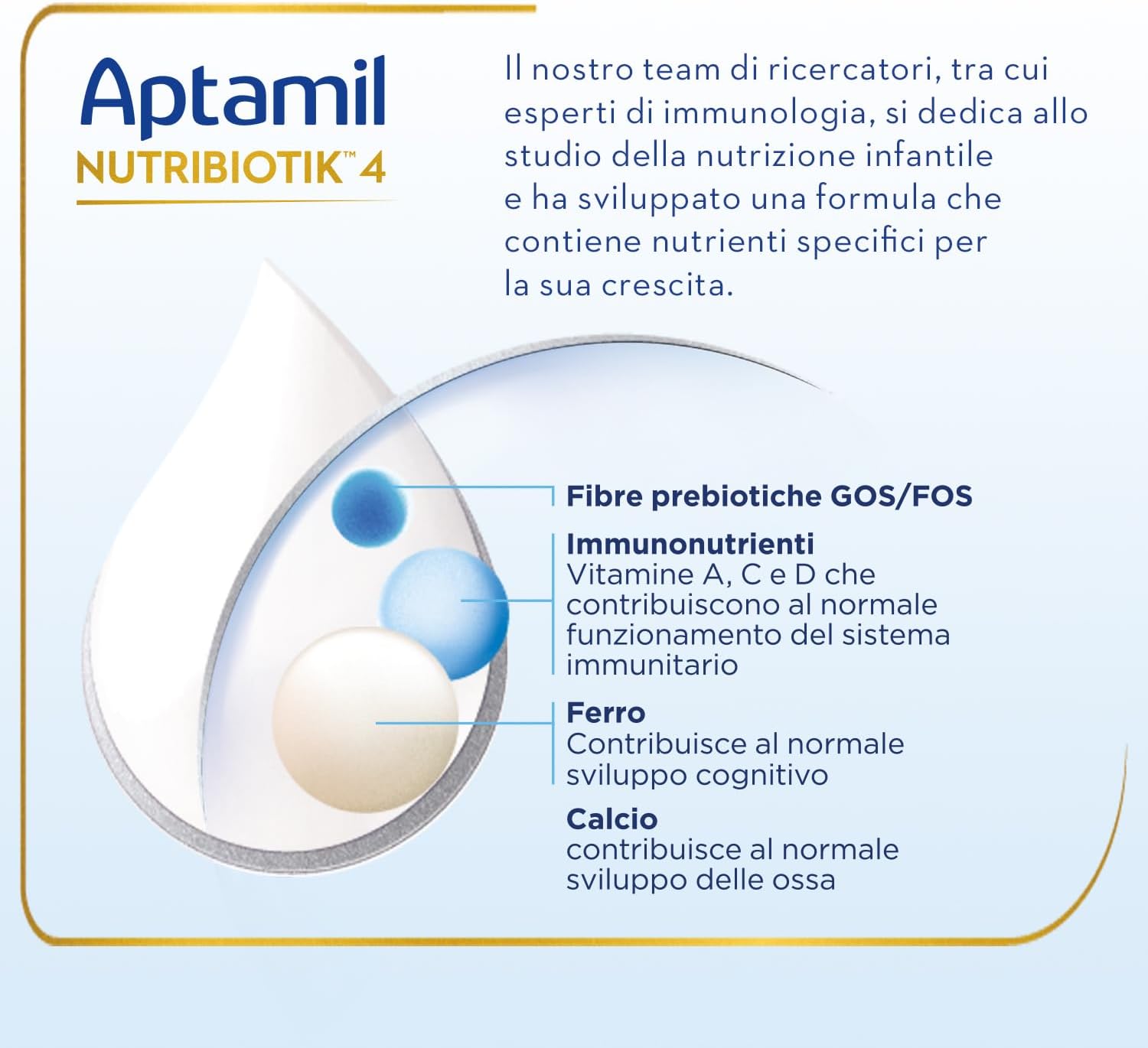Thumbnail 2 de APTAMIL Nutribiotik 4 Latte di Crescita in Polvere – confezione risparmio 3,2 kg (4x830 g) per bambini dai 24 mesi