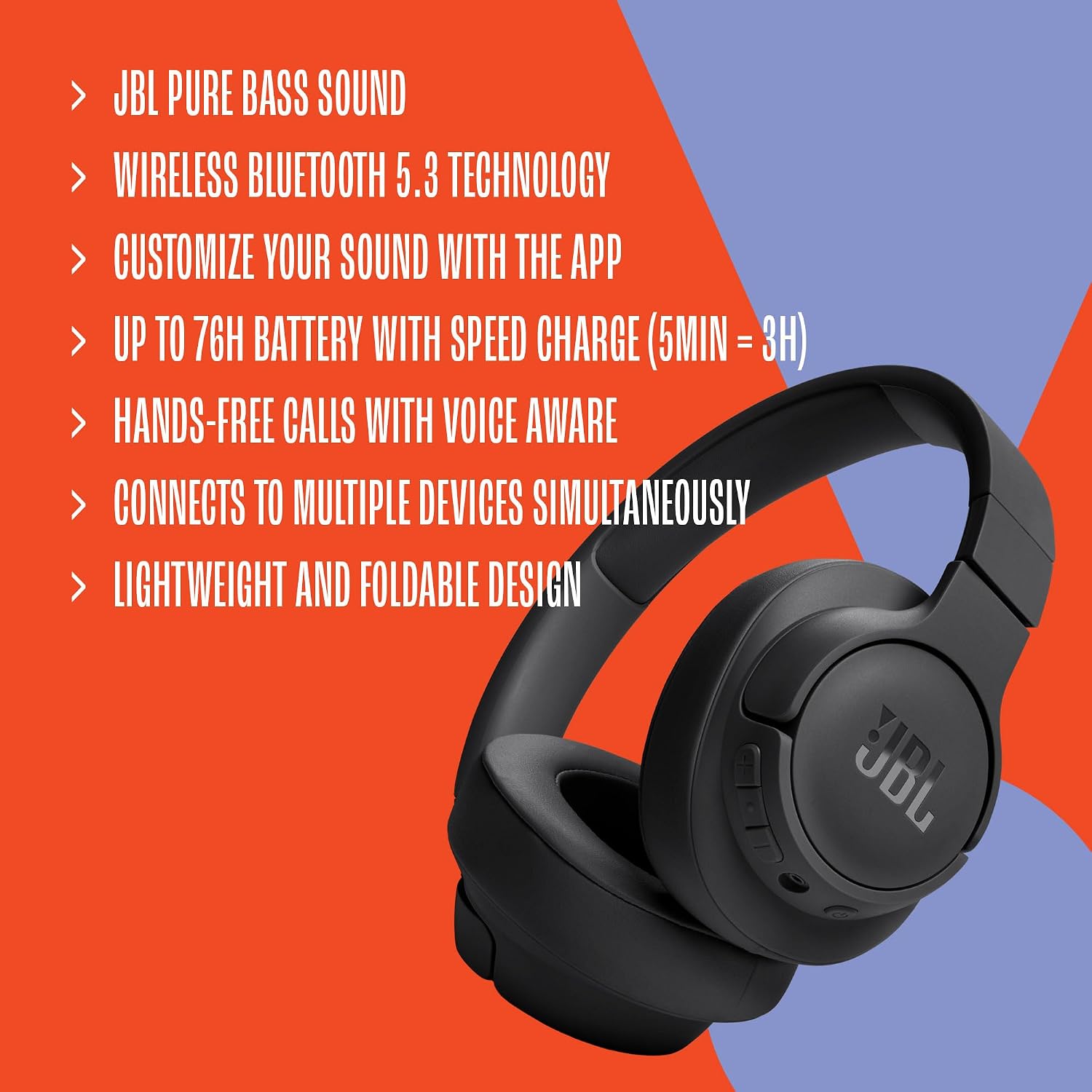 Thumbnail 6 de JBL Tune 720BT over-ear headphones