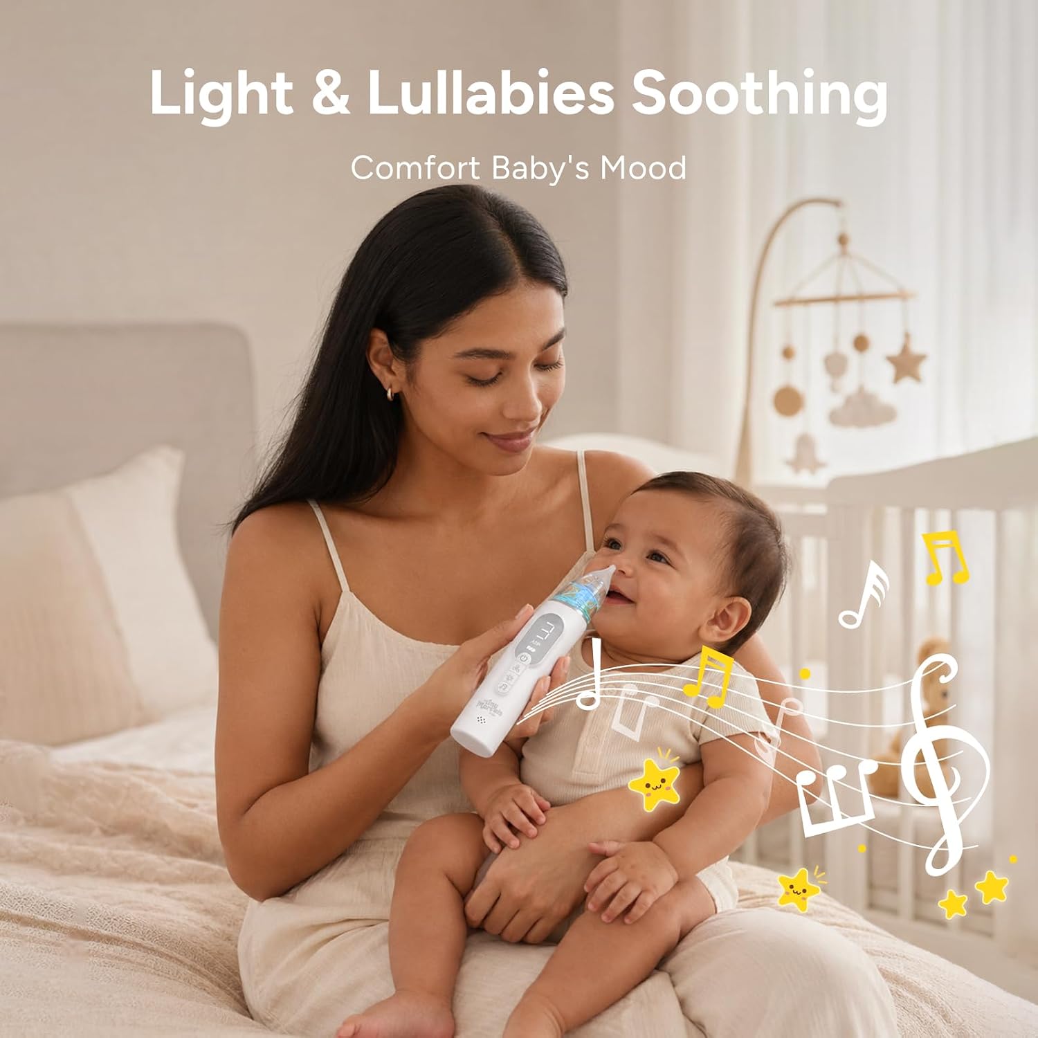 Detalle 2 de Tiny Marvels BC028 Baby Nasal Aspirator with 3 Suction Levels, Lights & Lullabies
