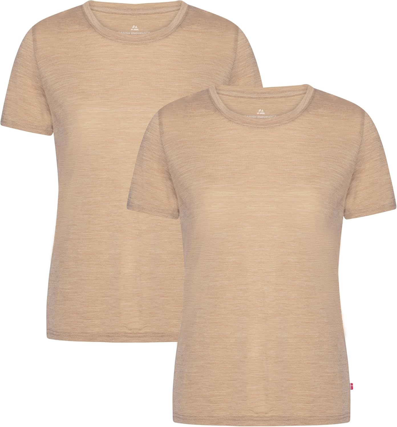 Thumbnail 6 de DANISH ENDURANCE Magliette Donna in lana Merino 100% – Set da 2 pezzi, traspiranti e anti-umidità