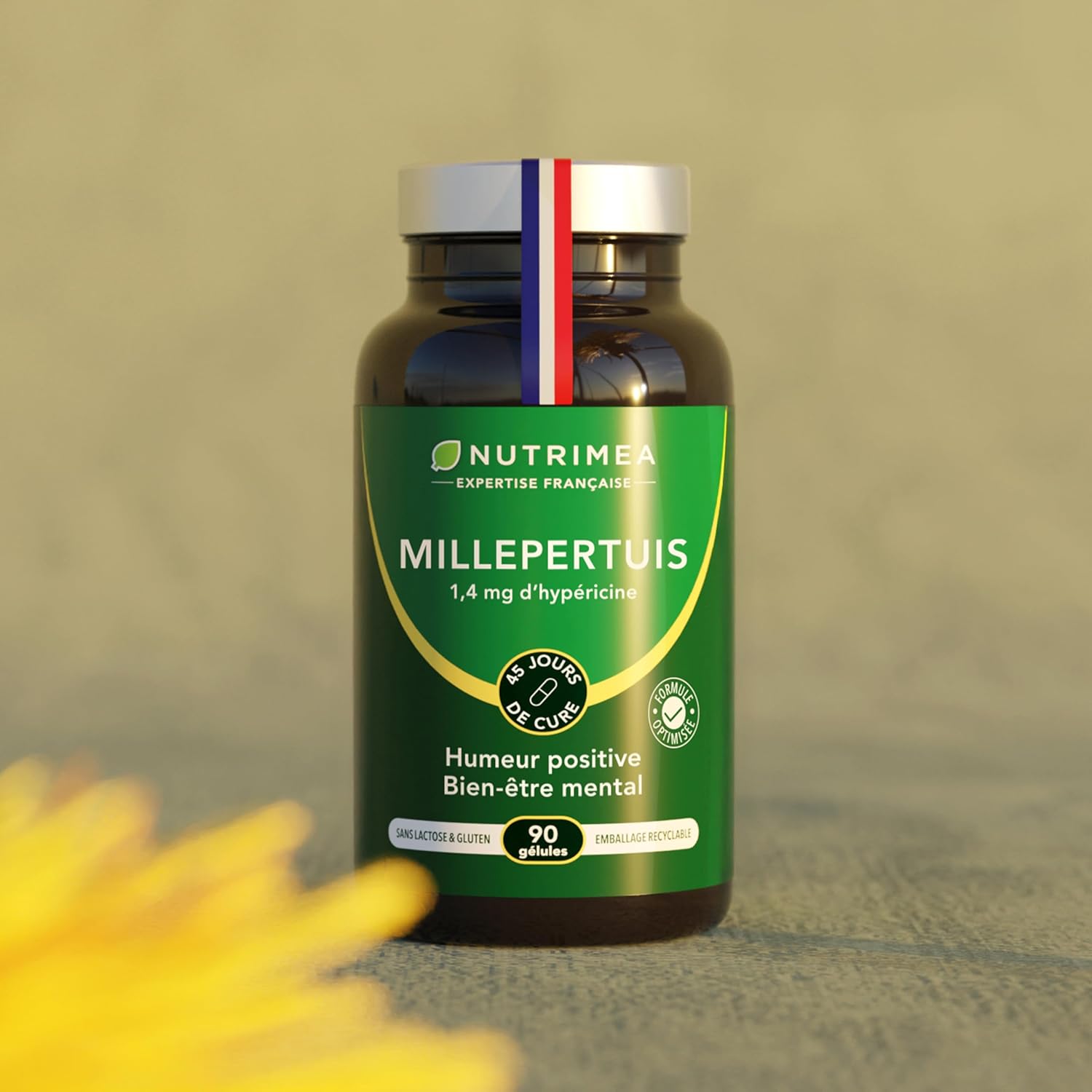 Thumbnail 6 de Nutrimea Millepertuis titré 10:1 (4660 mg) – 90 gélules vegan pour déprime saisonnière, stress et sommeil