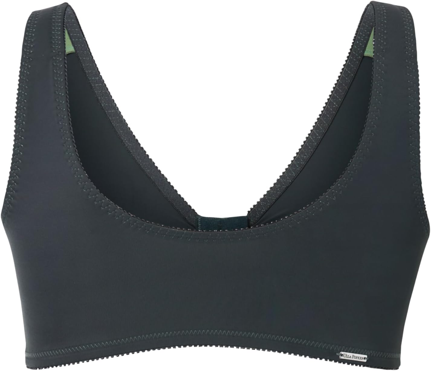 Detalle de Ulla Popken Damen Große Größen 7/8-Cargohose mit Komfortbund und Krempelriegel – hochwertige Passform in Übergrößen