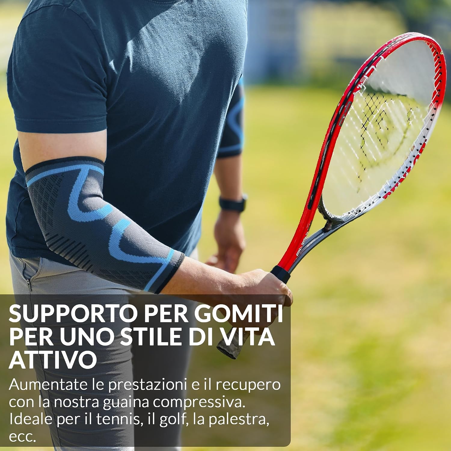 Detalle de 360 RELIEF tutore epicondilite per gomito con compressione 360° (destra o sinistra) – 1 gomitiere