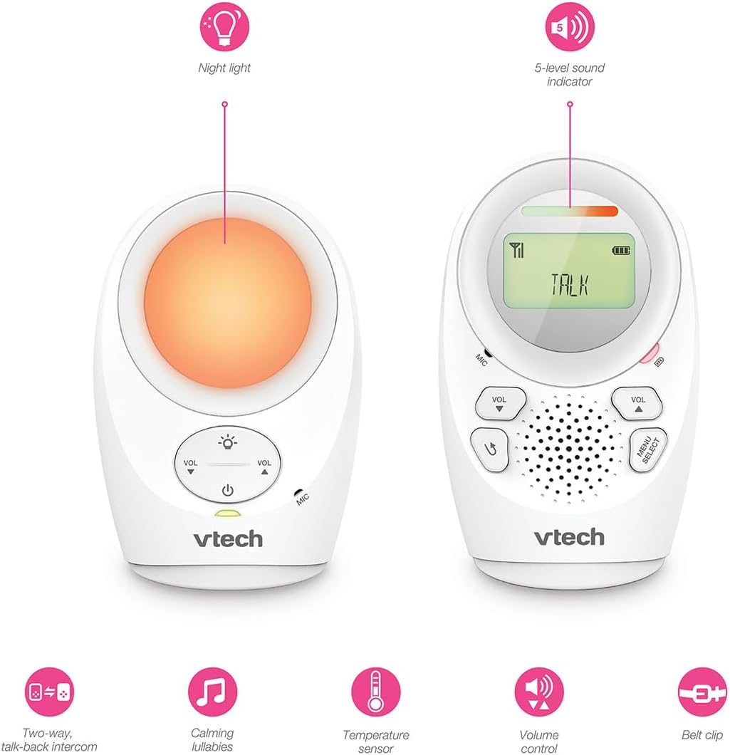 Thumbnail 1 de VTech BM1211 babyphone avec veilleuse et berceuses (version FR) : communication parents/bébé