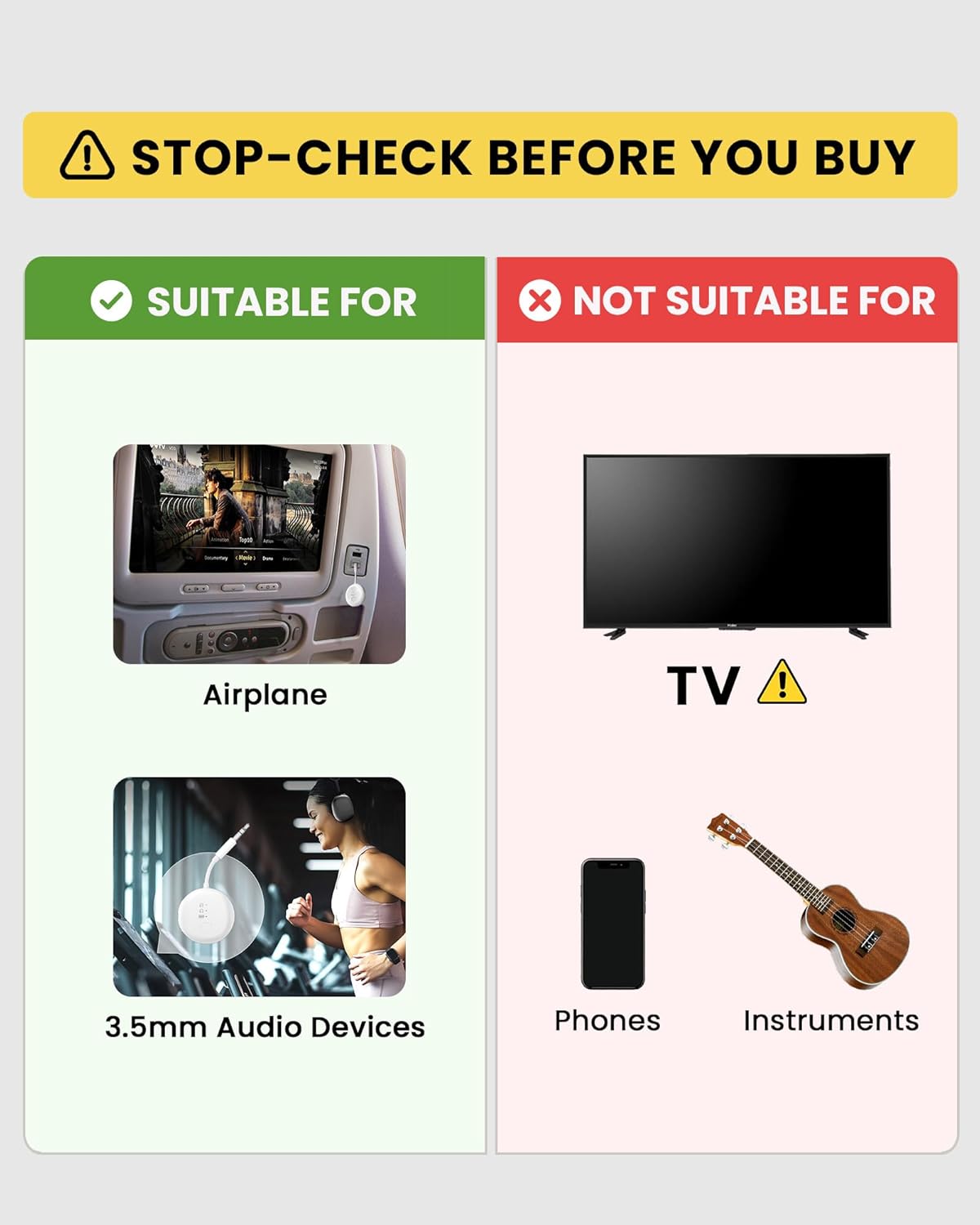 Thumbnail 2 de Avantree SoundJet R1 – Transmetteur Bluetooth pour avion avec AirPods et écouteurs, aptX Adaptive, 25 h, USB-C – Noir métallisé