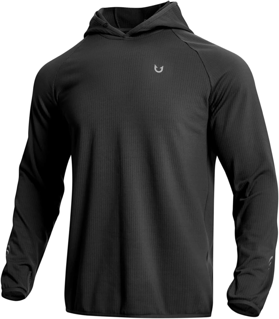 Detalle de NORTHYARD Men’s Running Hoodie for cold runs