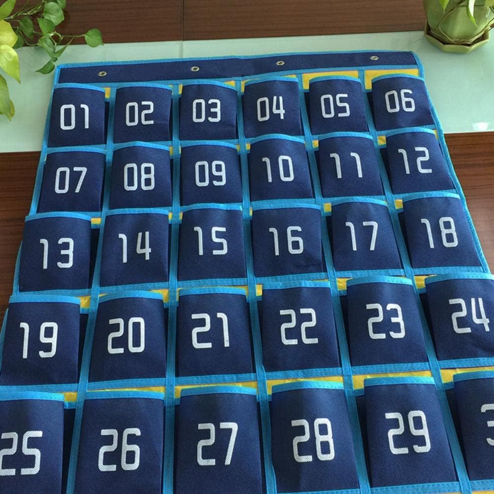 Thumbnail 6 de mumisuto nummerierte Aufbewahrungstasche für Klassenzimmer – 30 Handy-Taschen mit 4 Klebehaken/ Türhaken