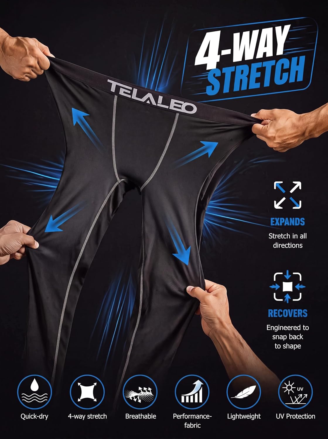 Thumbnail 4 de TELALEO 5-Pack Compression Pants