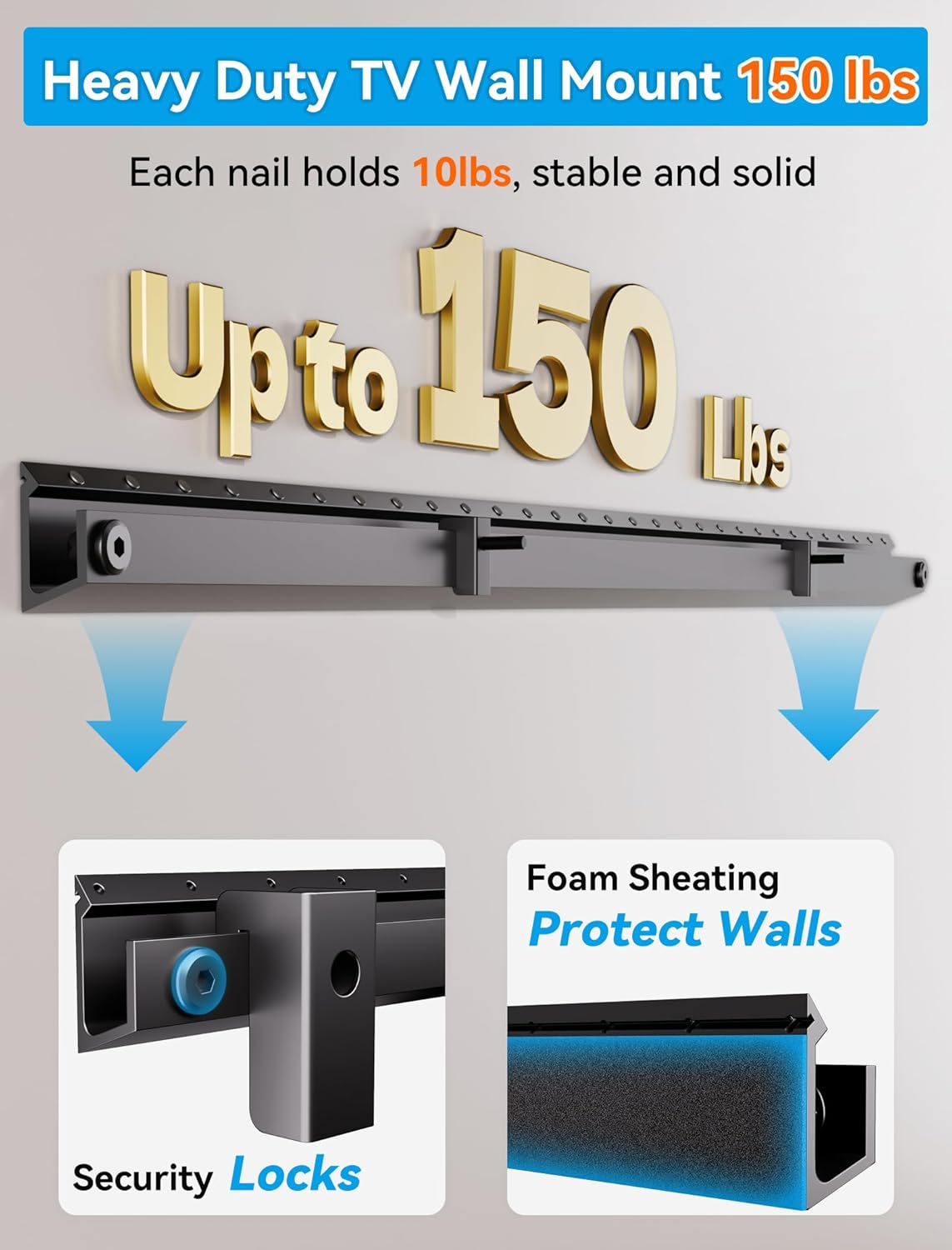 Thumbnail 4 de Aetubree No Drill TV Wall Mount for 32–75 inch TVs