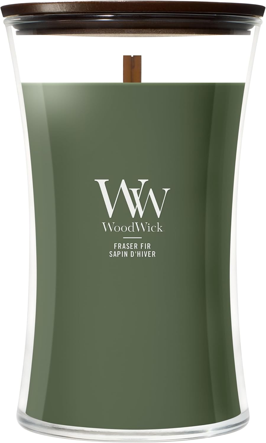 Detalle de WoodWick Fraser Fir Hourglass Candle 130h