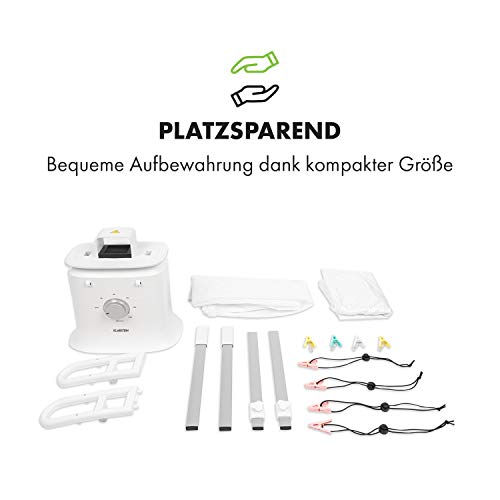Detalle de Klarstein ShirtButler Deluxe: 2-in-1 Trocken- und Bügelgerät für T-Shirts, Hemden und Hosen