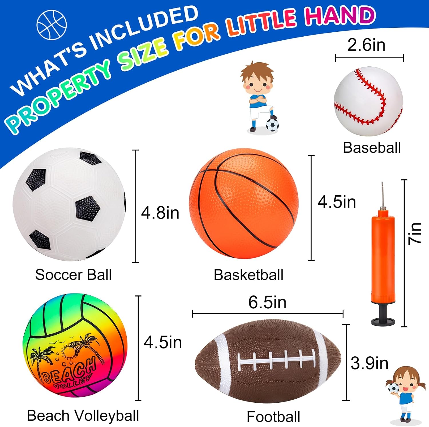 Thumbnail 5 de 5 Pack Sports Balls Set for Kids