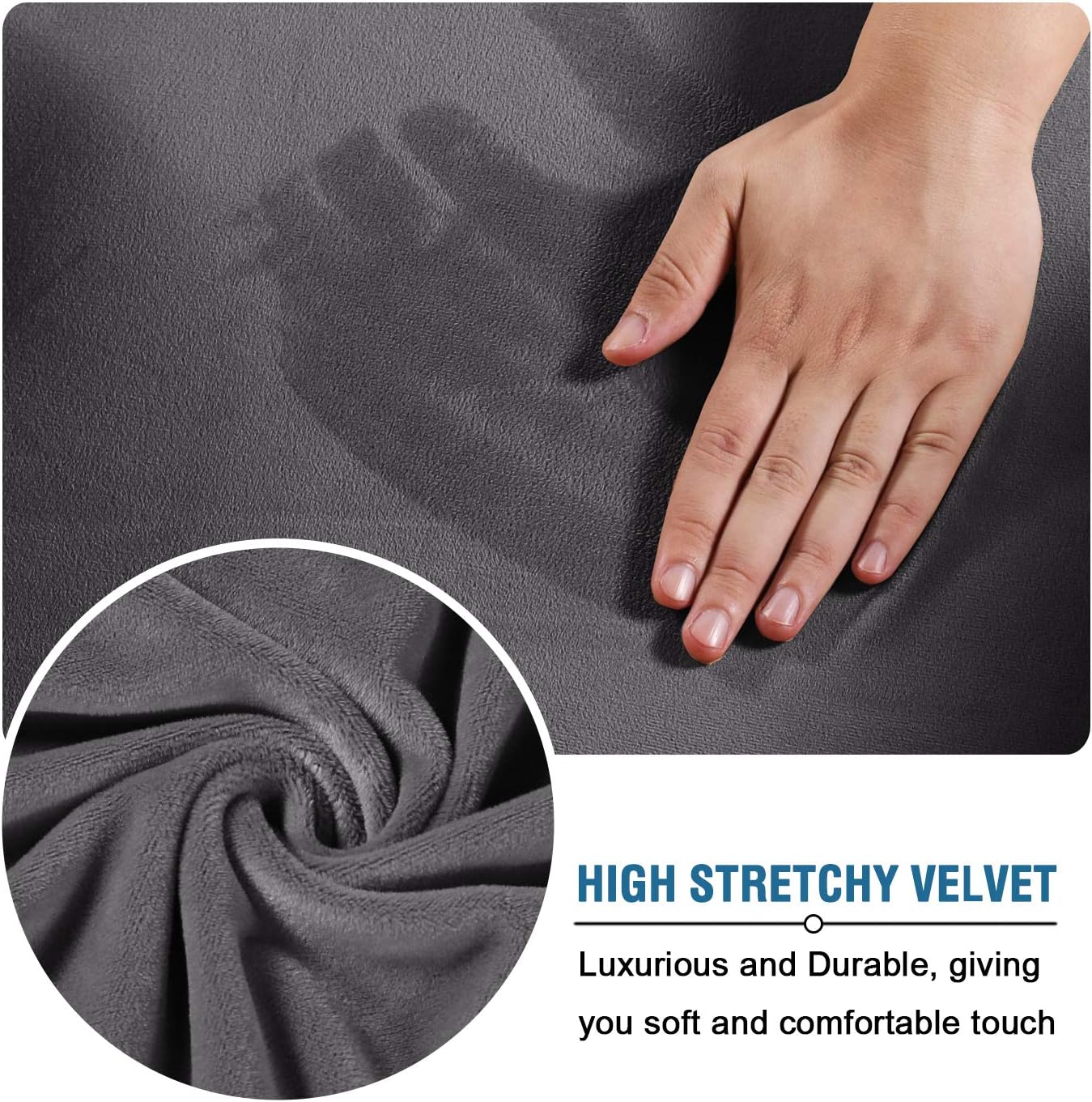 Thumbnail 4 de H.VERSAILTEX Real Velvet Plush Sofa Cover 72"