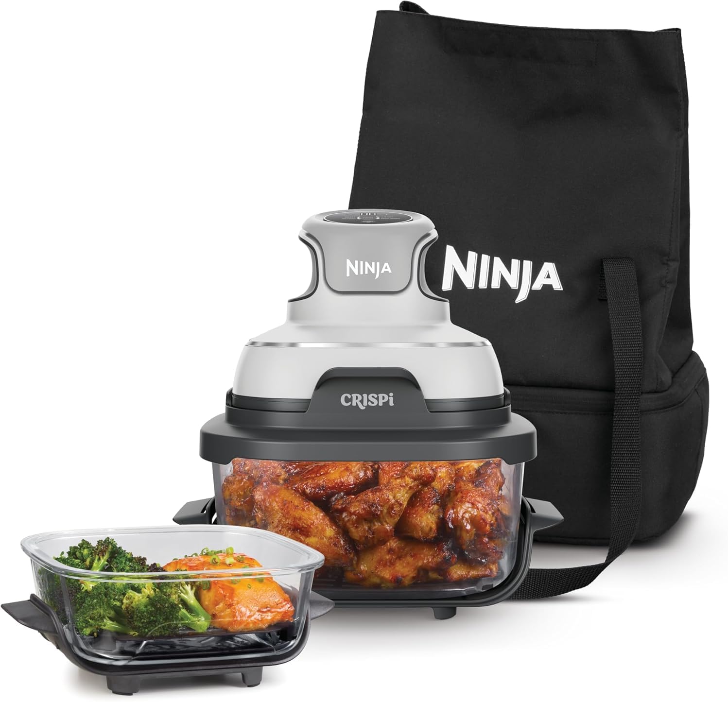Detalle de Ninja CRISPi: Friggitrice ad Aria Portatile, Compatta, Grigio FN101EUGY
