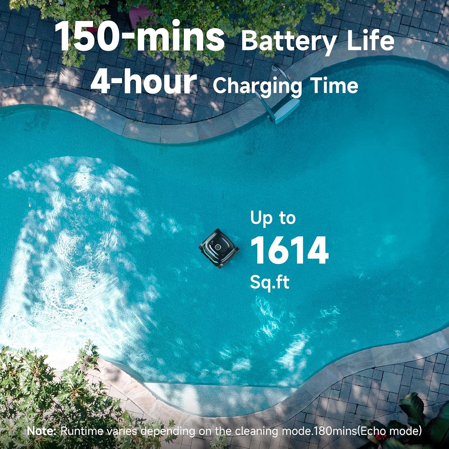 Detalle 2 de WYBOT C2 Cordless Robotic Pool Cleaner (2026 Upgraded) with Dual Filtration & App Scheduling