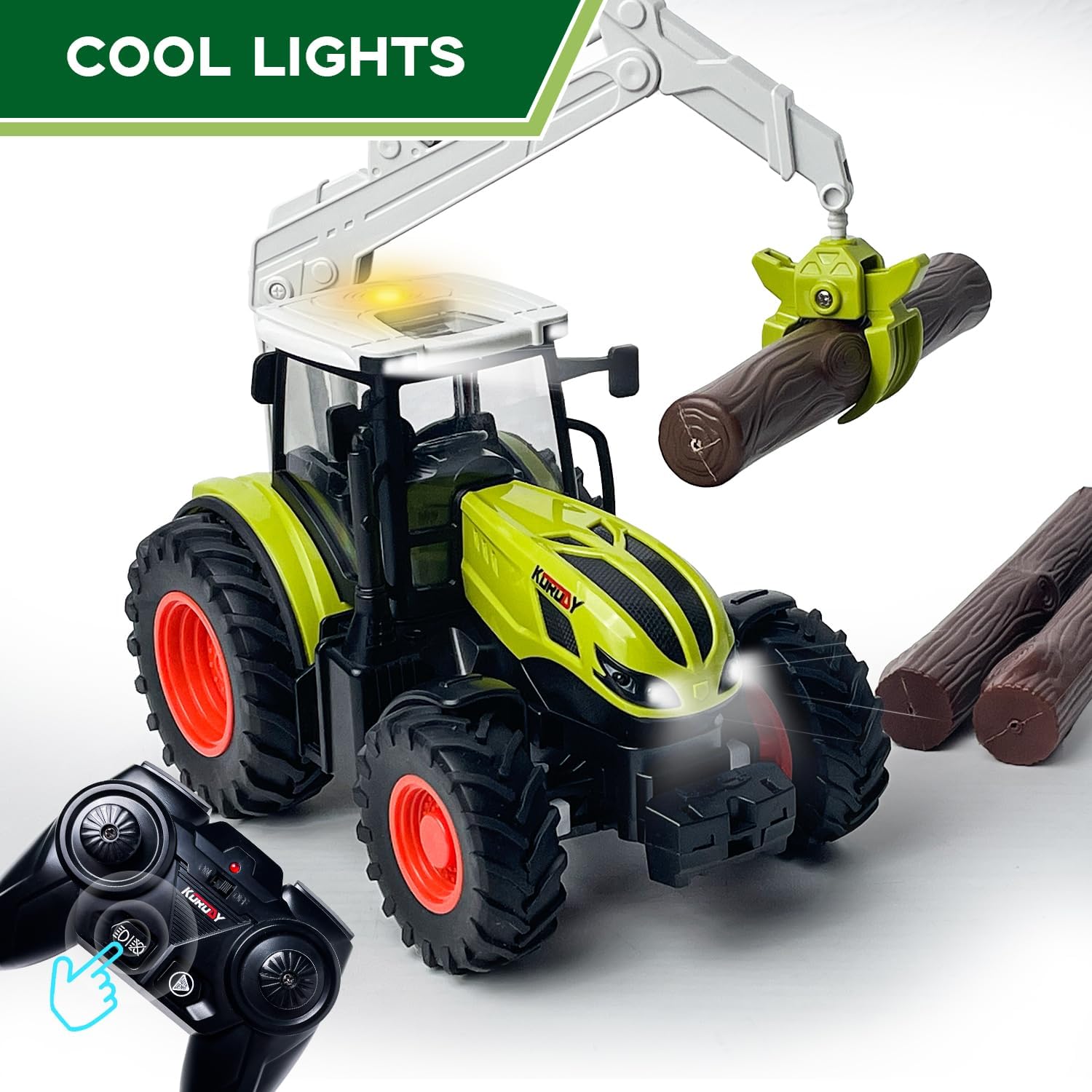 Thumbnail 6 de PENGBU RC 66066610 RC-tractor met 2,4 GHz en houten grijper