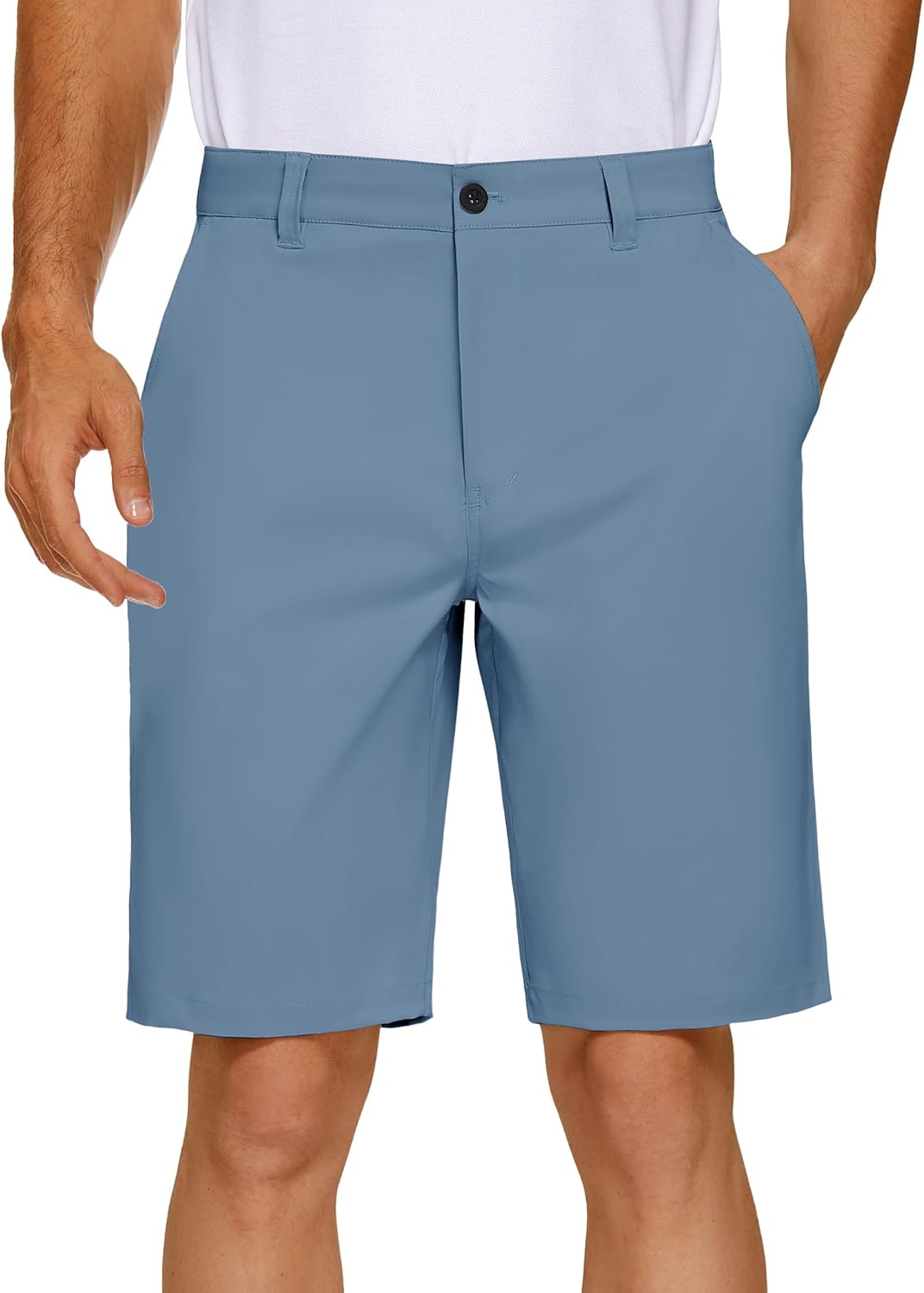 Thumbnail 6 de PULI Men's Golf Dress Shorts Flat Front Hybrid 7 Inch – Lightweight Quick-Dry Chino with Pockets