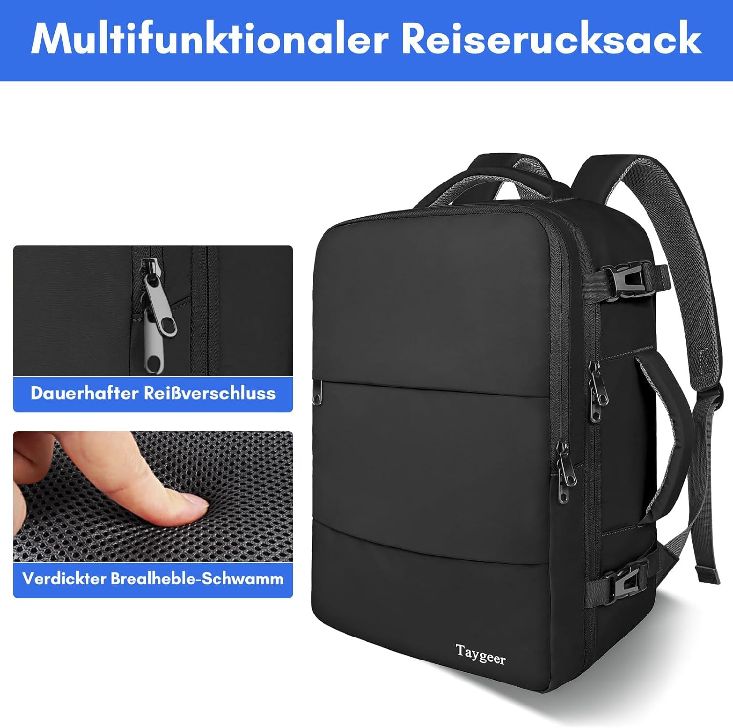 Detalle 1 de Taygeer EasyJet Handgepäck 45x36x20 Laptop