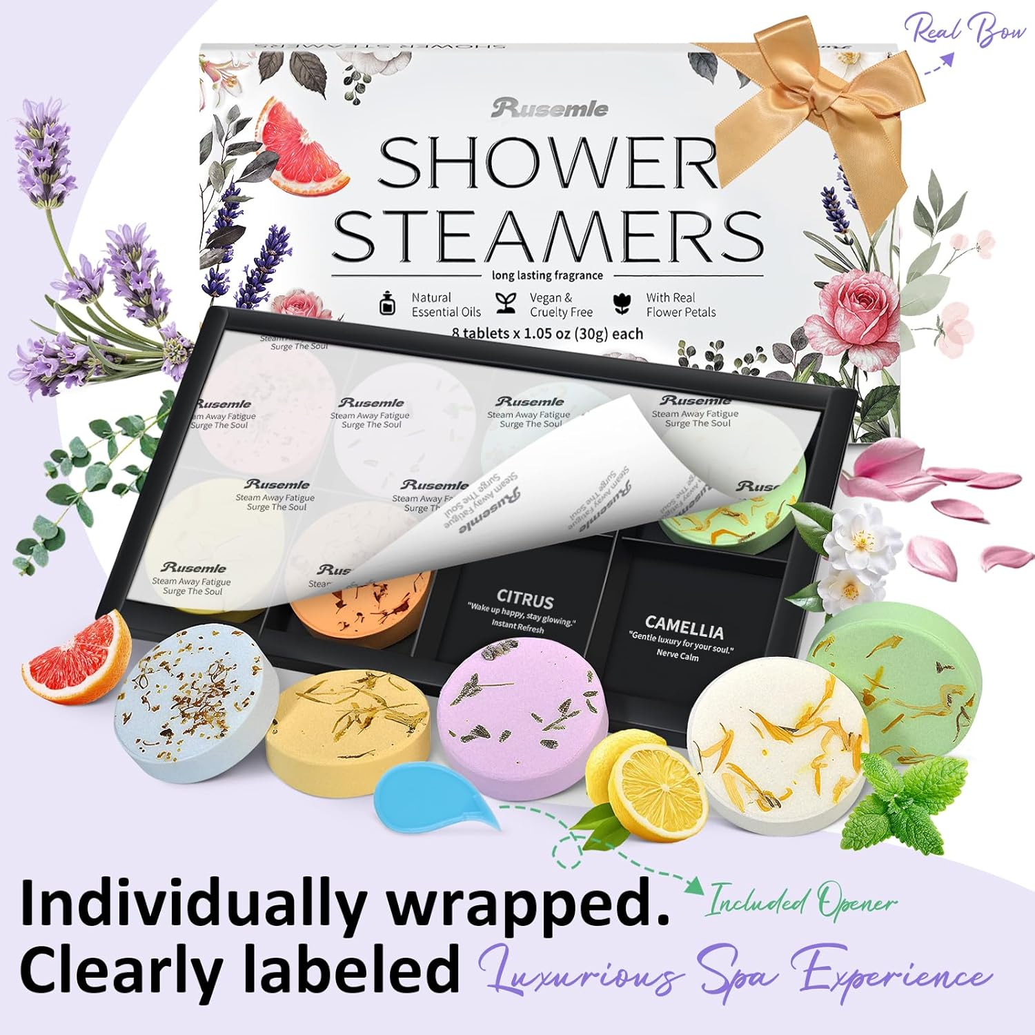 Detalle 2 de Shower Steamers 8-Pack Aromatherapy