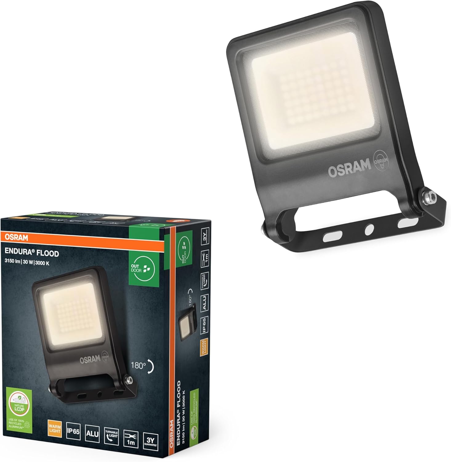 Thumbnail 4 de OSRAM Proiettore LED ENDURA FLOOD PC 30W, bianco caldo 3000K – 3000 lm, IP65