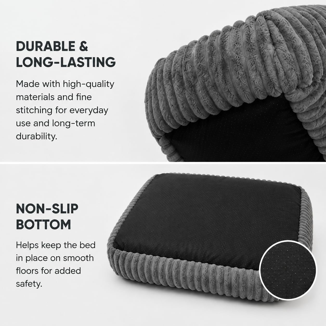 Detalle 2 de Oveppy Dog Bed 25 x 21 x 8 inch for under 30 lb dogs