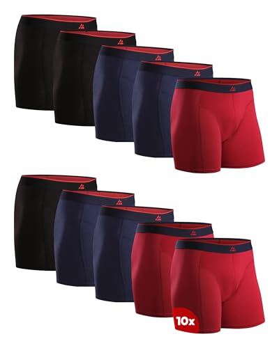 Detalle de DANISH ENDURANCE Calzoncillos Boxer de Bambú para Hombre – con o sin bragueta, 3 o 10 pack