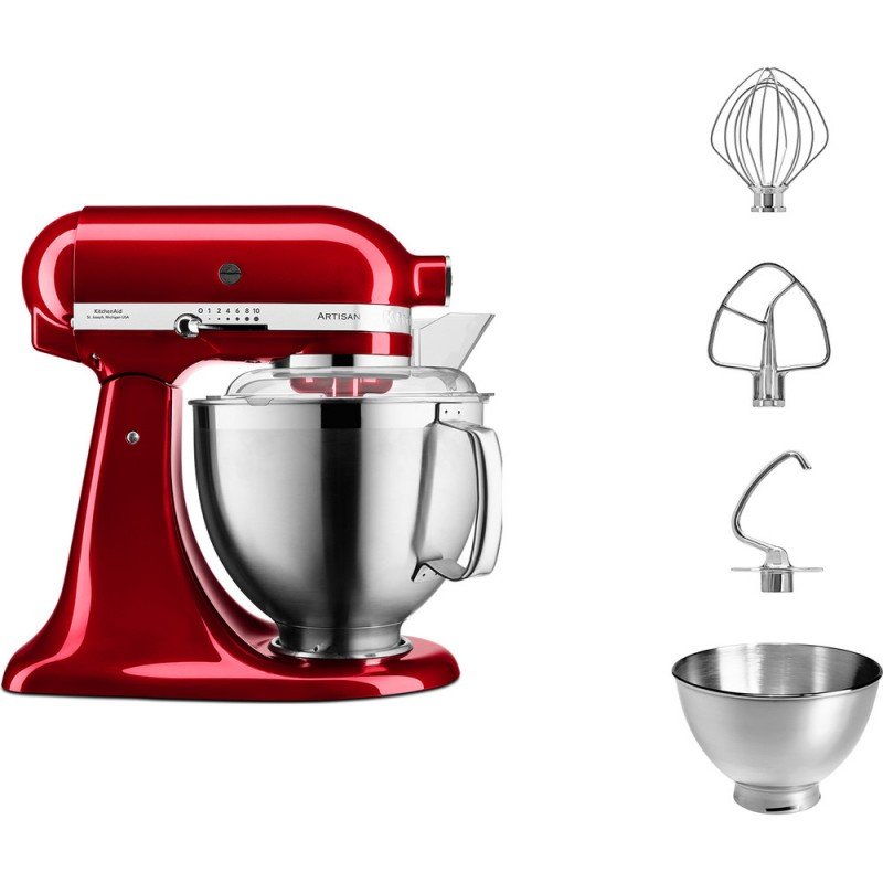 Thumbnail 3 de KitchenAid 5KSM185 PS ECA robot de cocina 4,8 L 300 W rojo