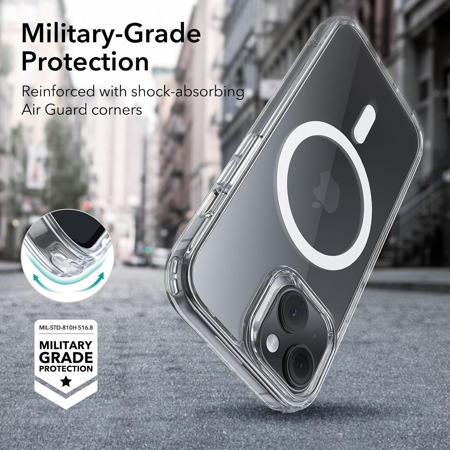 Detalle 2 de ESR iPhone 15 MagSafe Case 1500g
