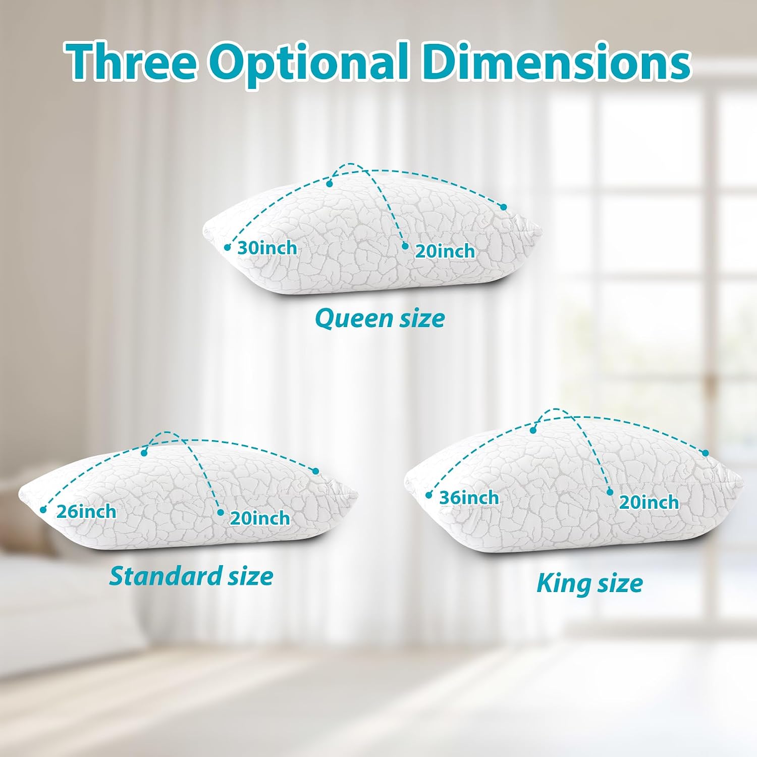 Thumbnail 6 de WGAKCED Cooling Pillows 2 Pack