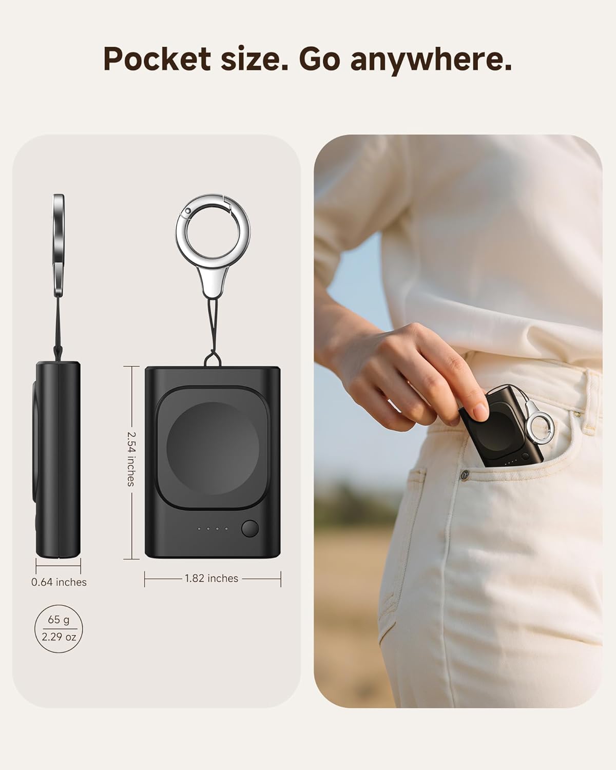 Thumbnail 6 de Phelinta caricatore portatile magnetico per Galaxy Watch con batteria da 1800 mAh (compatibile con Watch 8/7/6/5/4 e Active 2)