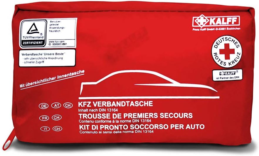 Detalle de Quattroerre 16056 Kit di Pronto Soccorso per Auto Omologato DIN 13164