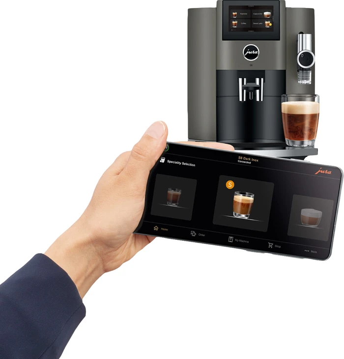 Thumbnail 1 de JURA S8 Dark Inox (EB) Vollautomat mit Smartphone-Steuerung