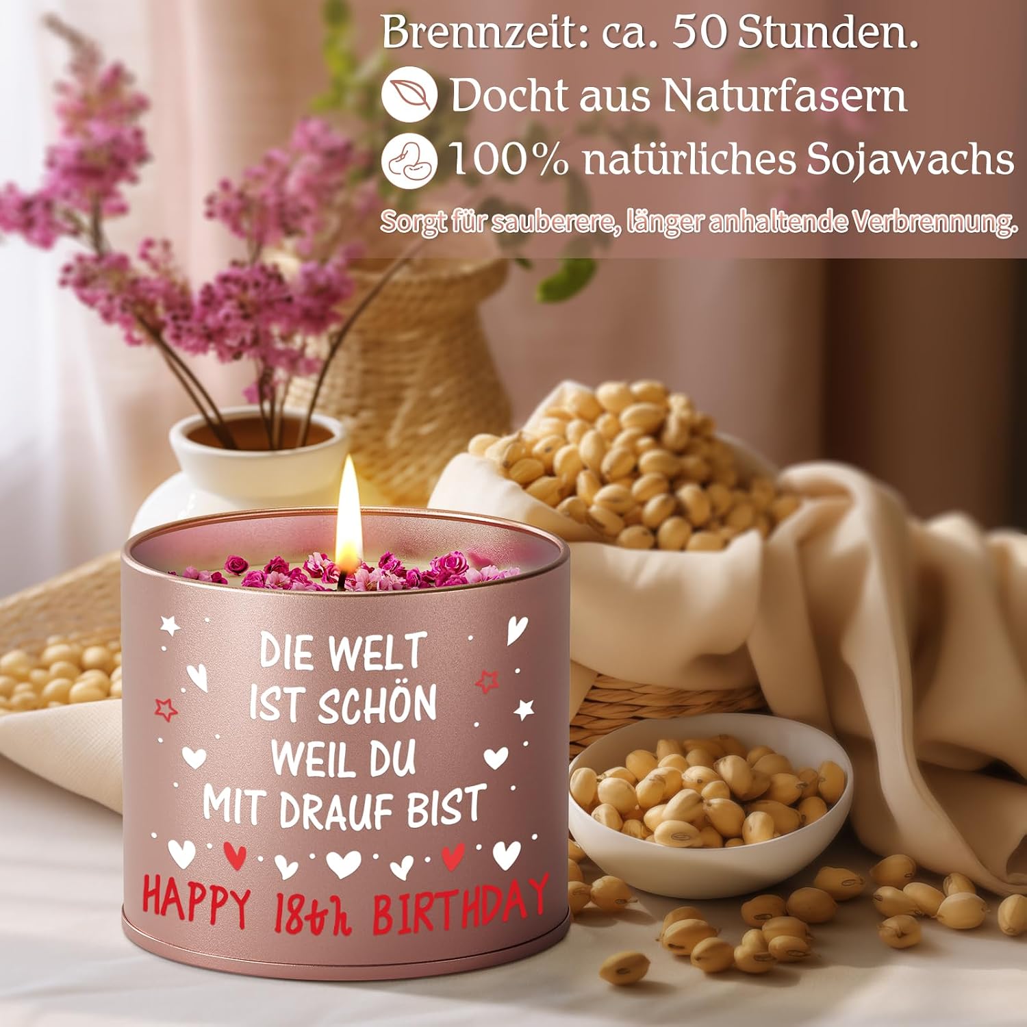 Thumbnail 2 de PRSTENLY Geburtstagsgeschenk Kerze aus Metall