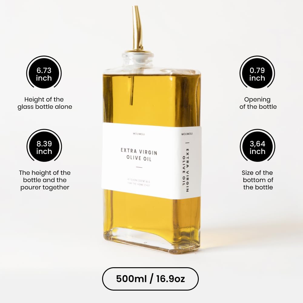 Detalle de Molimoli Olive Oil Dispenser Bottle Set of 2 — 500 ml 🥫
