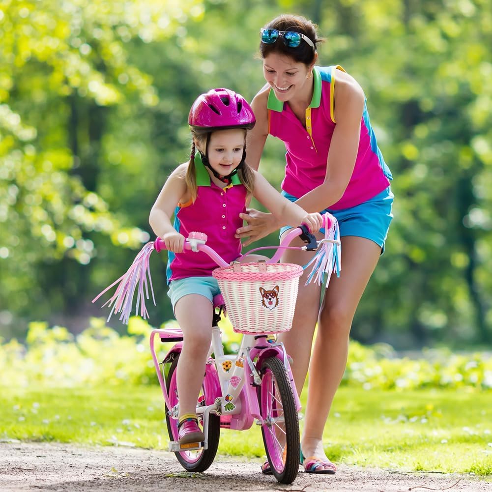 Thumbnail 6 de Flintronic Kids Bike Basket Handwoven Cycle Basket