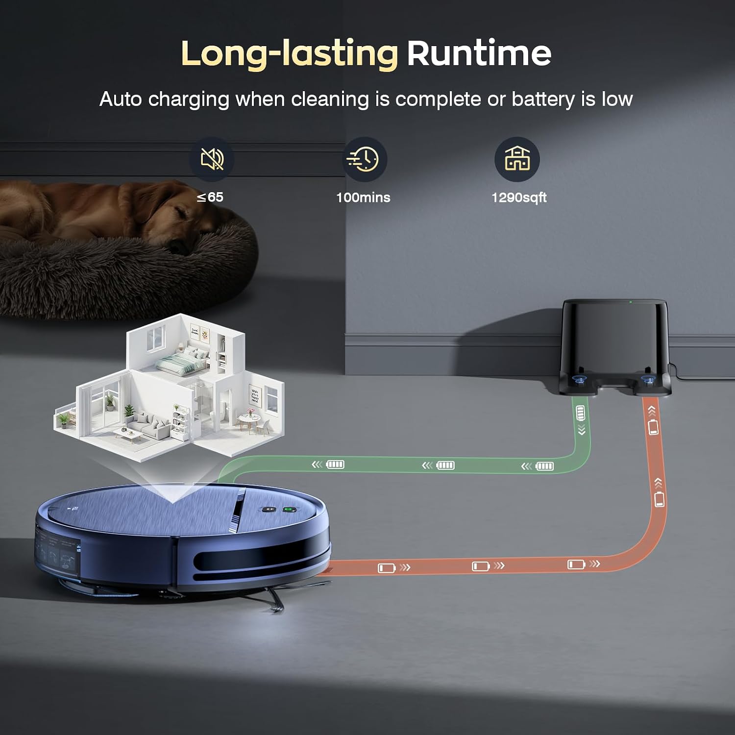 Thumbnail 6 de iMartine BR151 Robot Vacuum and Mop with App Control and Pet Hair Cleaning