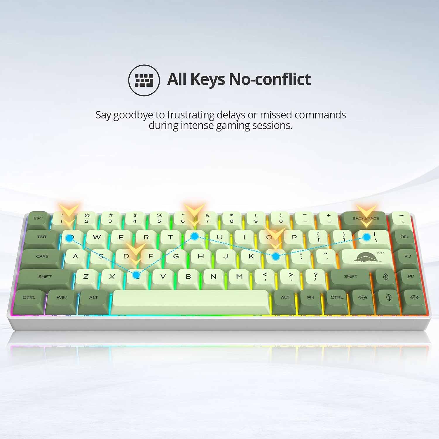 Detalle 2 de iRoboosta mechanical keyboard 68-key
