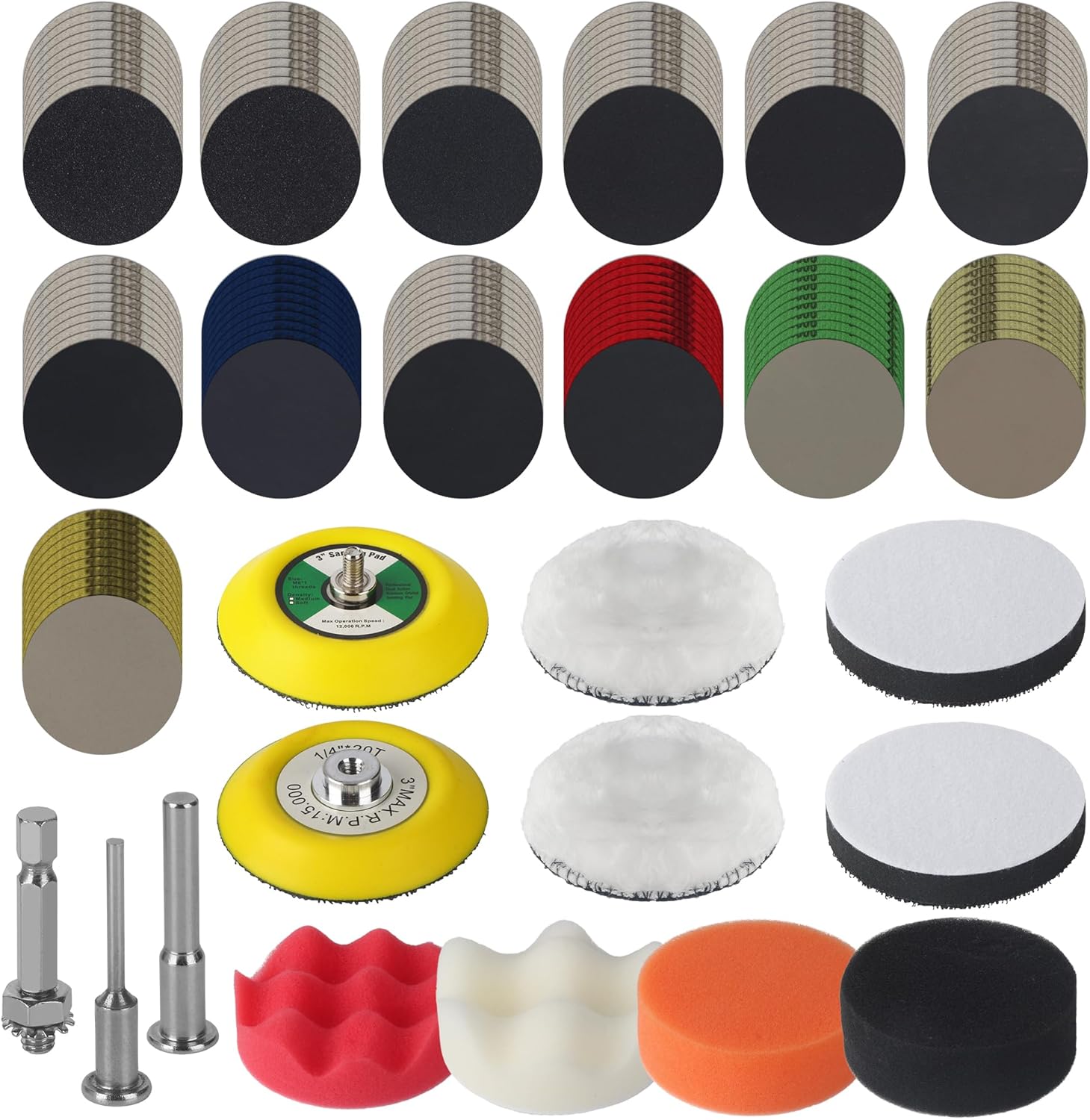Detalle de DUBUOZA 145 Kit Renovation Phare Voiture – Ensemble complet pour ponçage et polissage