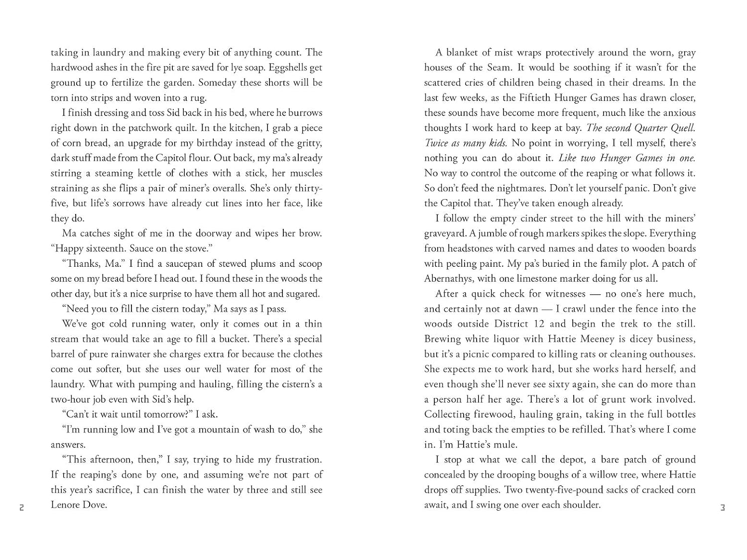 Detalle de Sunrise on the Reaping: Collector's Edition – Hunger Games-roman, 400 pagina’s