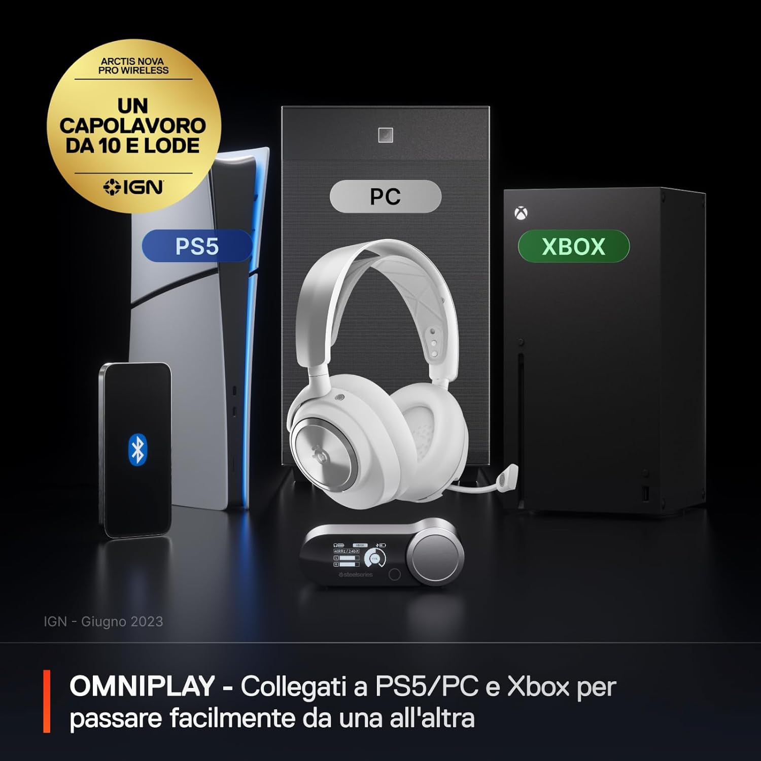 Thumbnail 1 de SteelSeries Arctis Nova Pro X cuffie multi-sistema