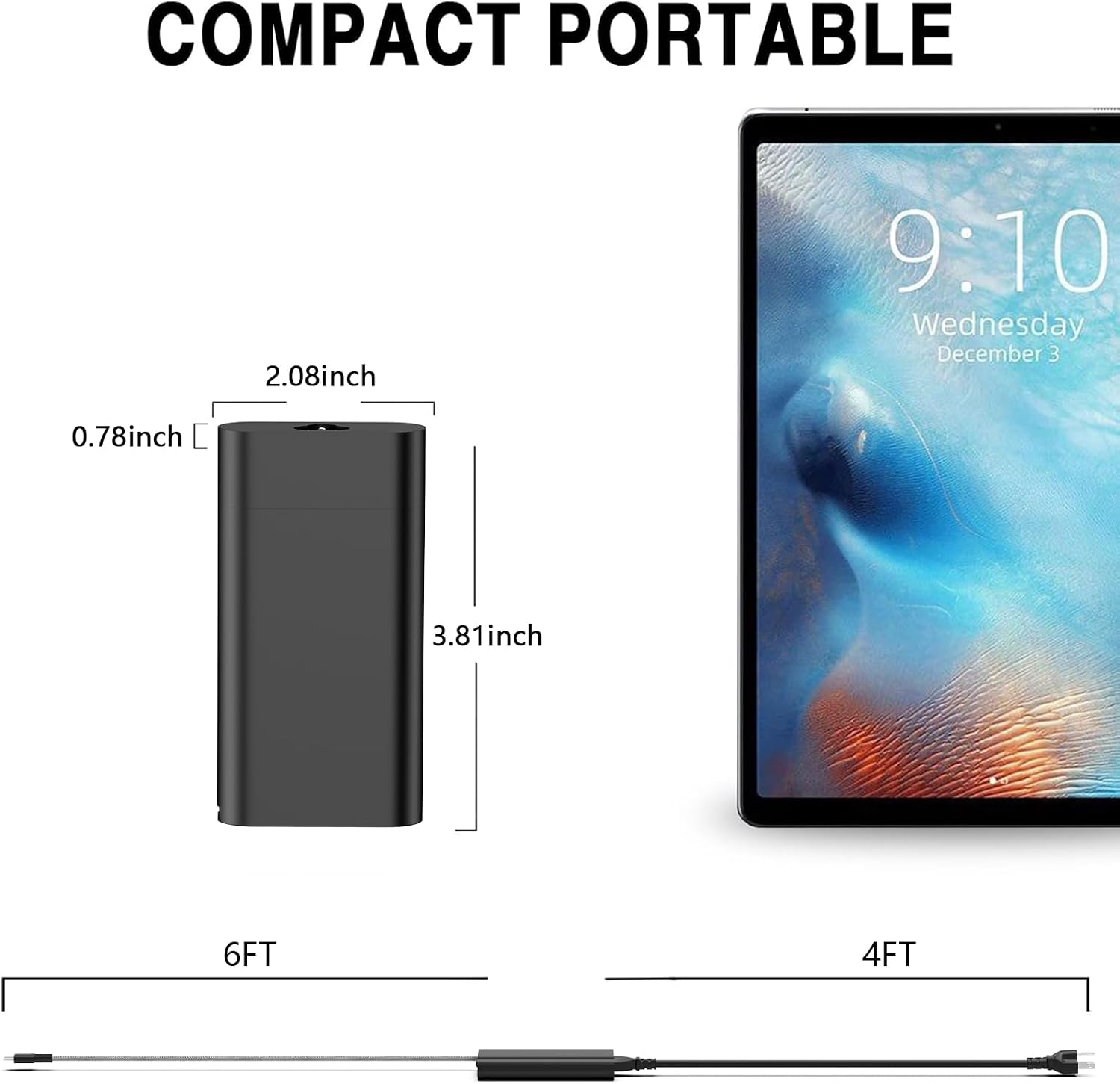 Thumbnail 4 de 65W USB-C laptop charger for HP