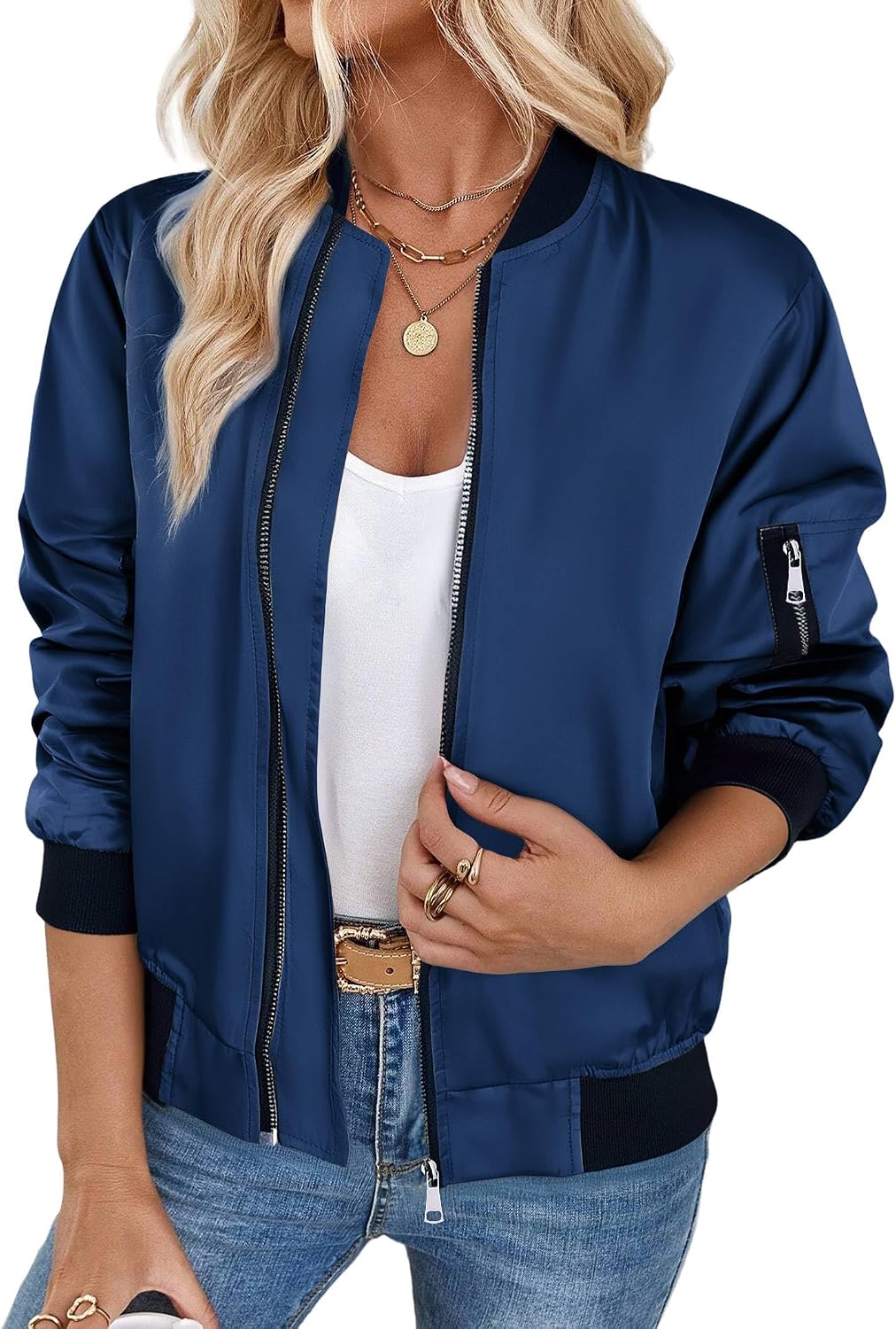 Detalle de Zeagoo Bomberjacke Damen S-3XL