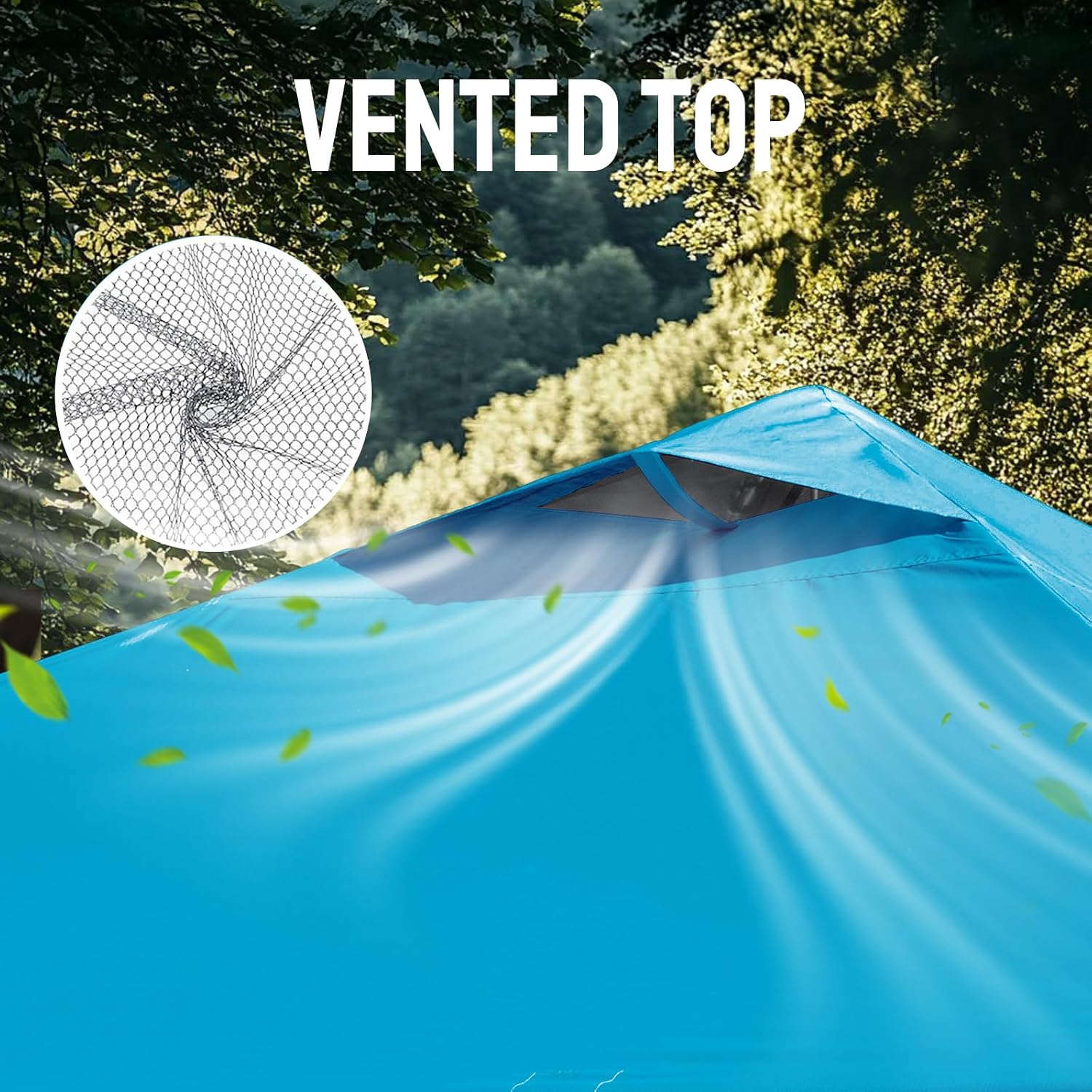 Thumbnail 5 de CROWN SHADES RS100C 10x10 Pop-Up Canopy with One-Push Lock, Sky Blue
