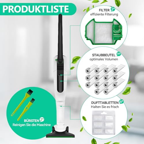 Thumbnail 6 de 14 Stück Staubsaugerbeutel für Vorwerk Kobold VK7 FP7 – ZQZiQi