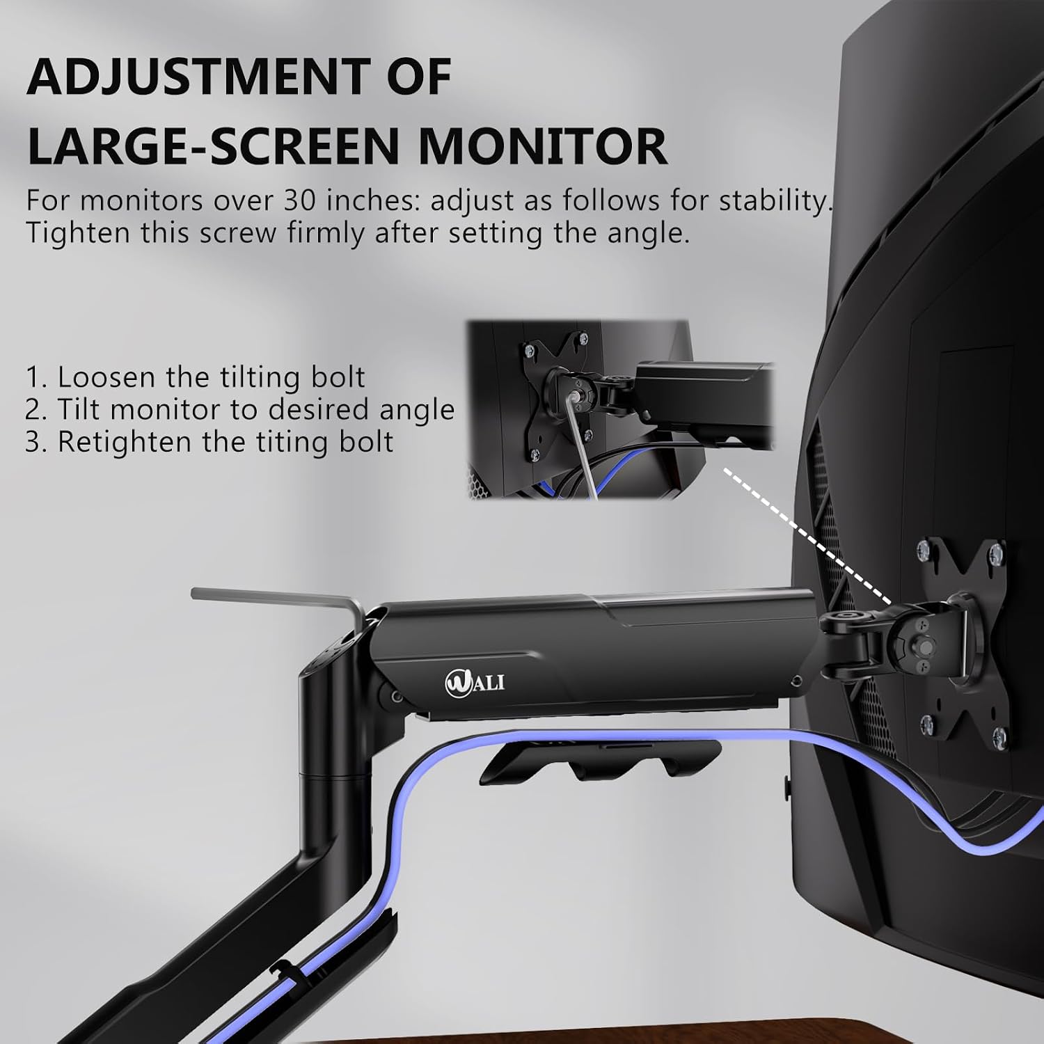 Thumbnail 5 de WALI GSM001XLN Monitor Arm 33 lbs 🖥