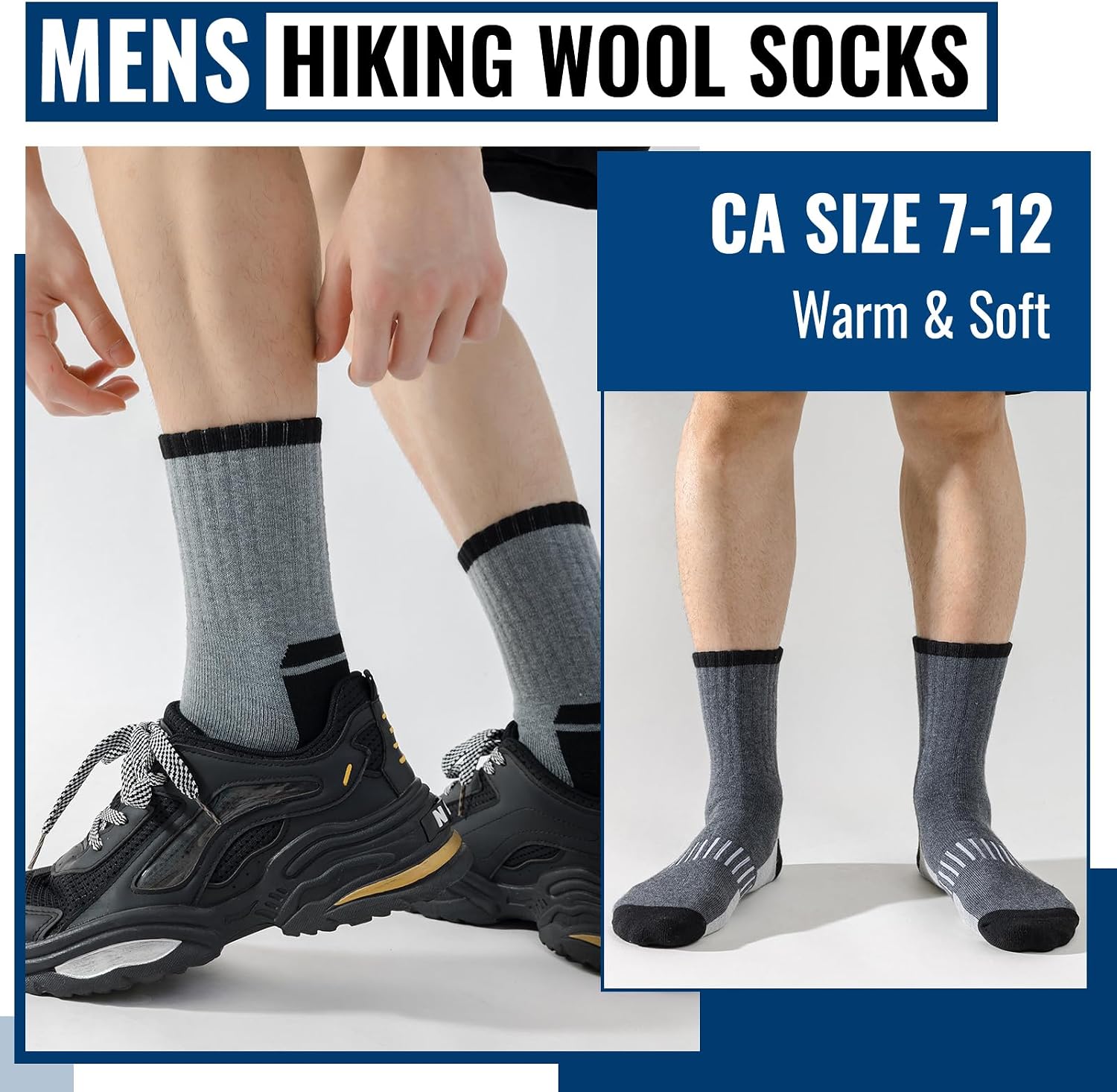Thumbnail 4 de Josnown Thermal Hiking Socks, 5-Pack